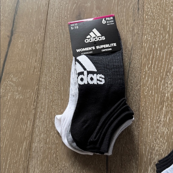 Adidas Women’s Superlite 6-pack no show socks - Picture 4 of 4